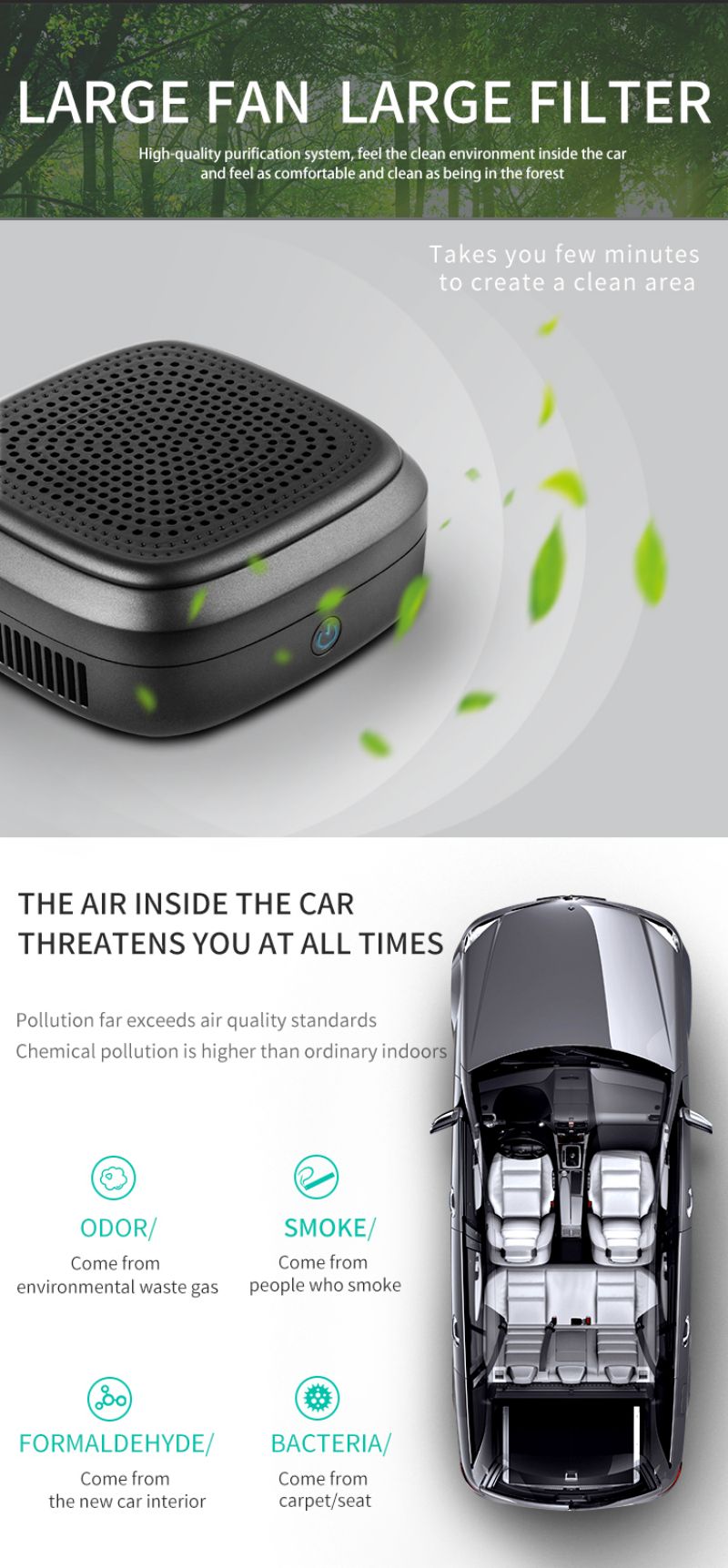 Portable Car Air Purifier KYHC02