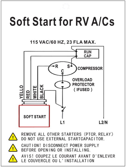 Soft Start Kit for RV ACs Air Conditioning
